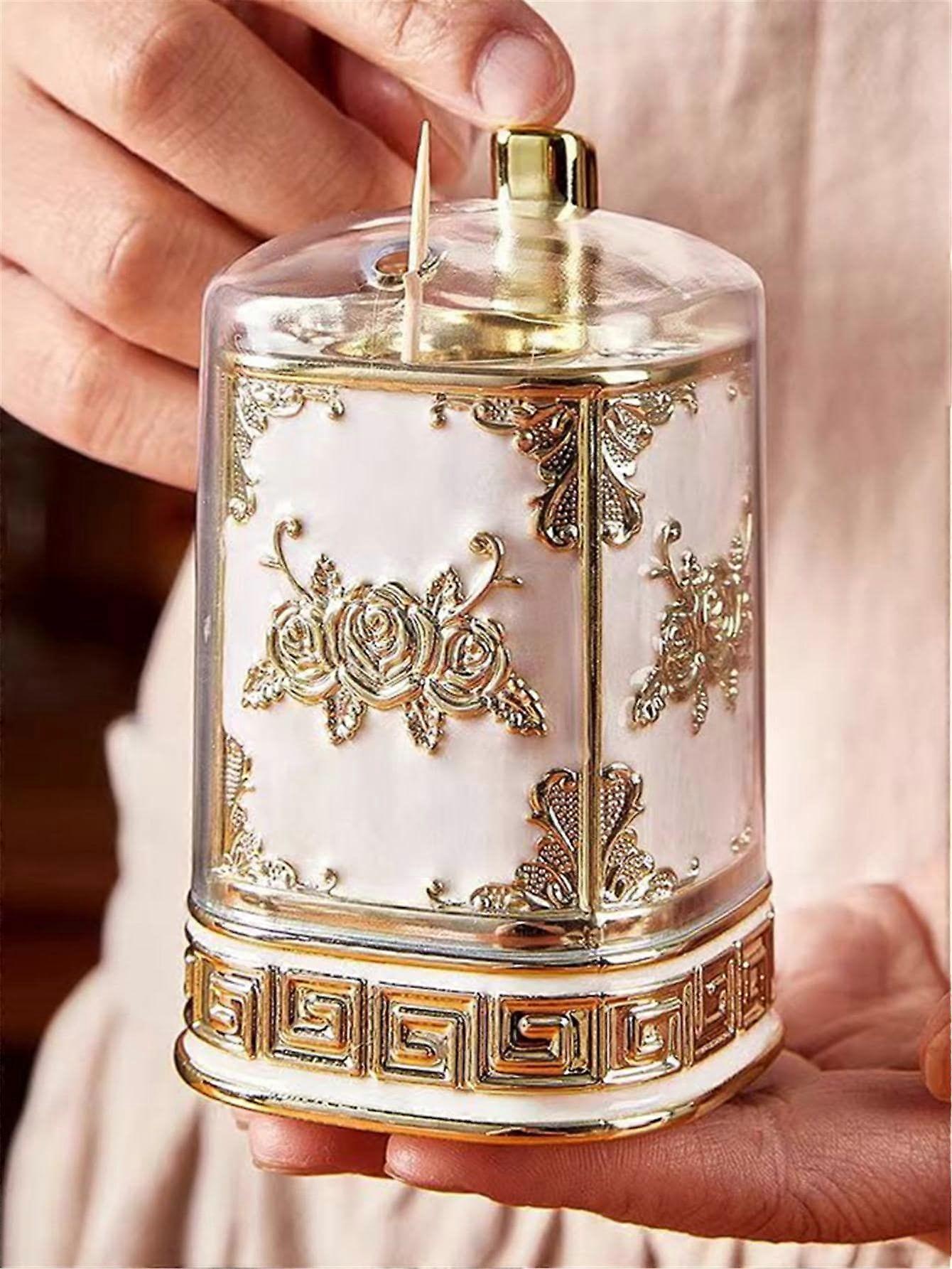 1 قطعة من الإنترنت المشاهير الراقية نوع الصحافة مربع المسواك ، حامل المسواك المنبثق الأوتوماتيكي لغرفة المعيشة المنزلية والمطعم ، والنمط الأوروبي 