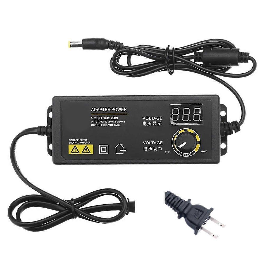 3-36V 60W Power Adapter Adjustable Voltage with LED LCD Digital Display Screen Regulation CNC Power Supply Home Charger