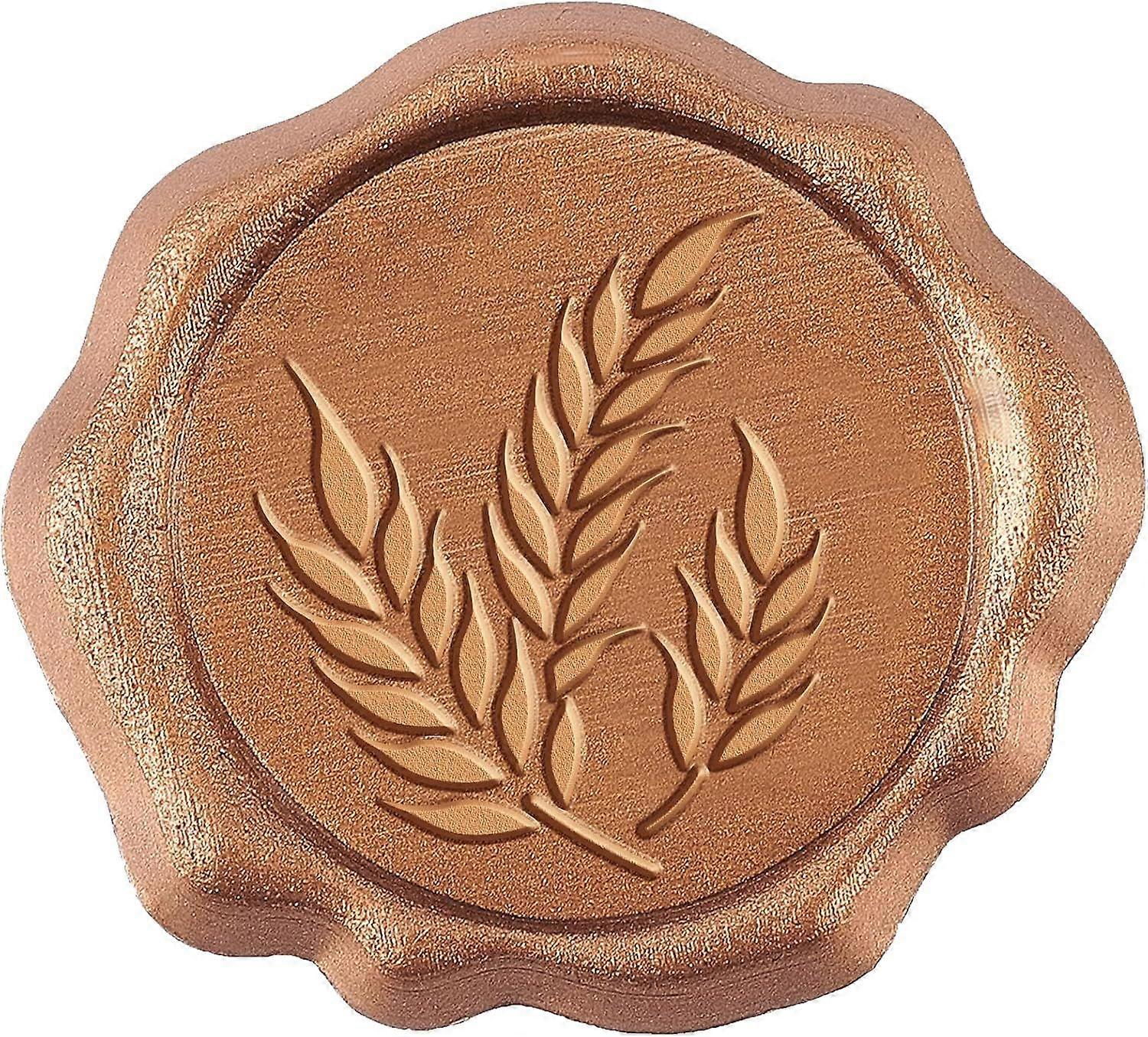 50 Pack Adhesive Wax Seal Stickers Wheat Wax Seal Stickers Self Adhesive Wax Seals Envelope Wax Seal Sticker for Wedding Invitation Craft Adhesive Wax