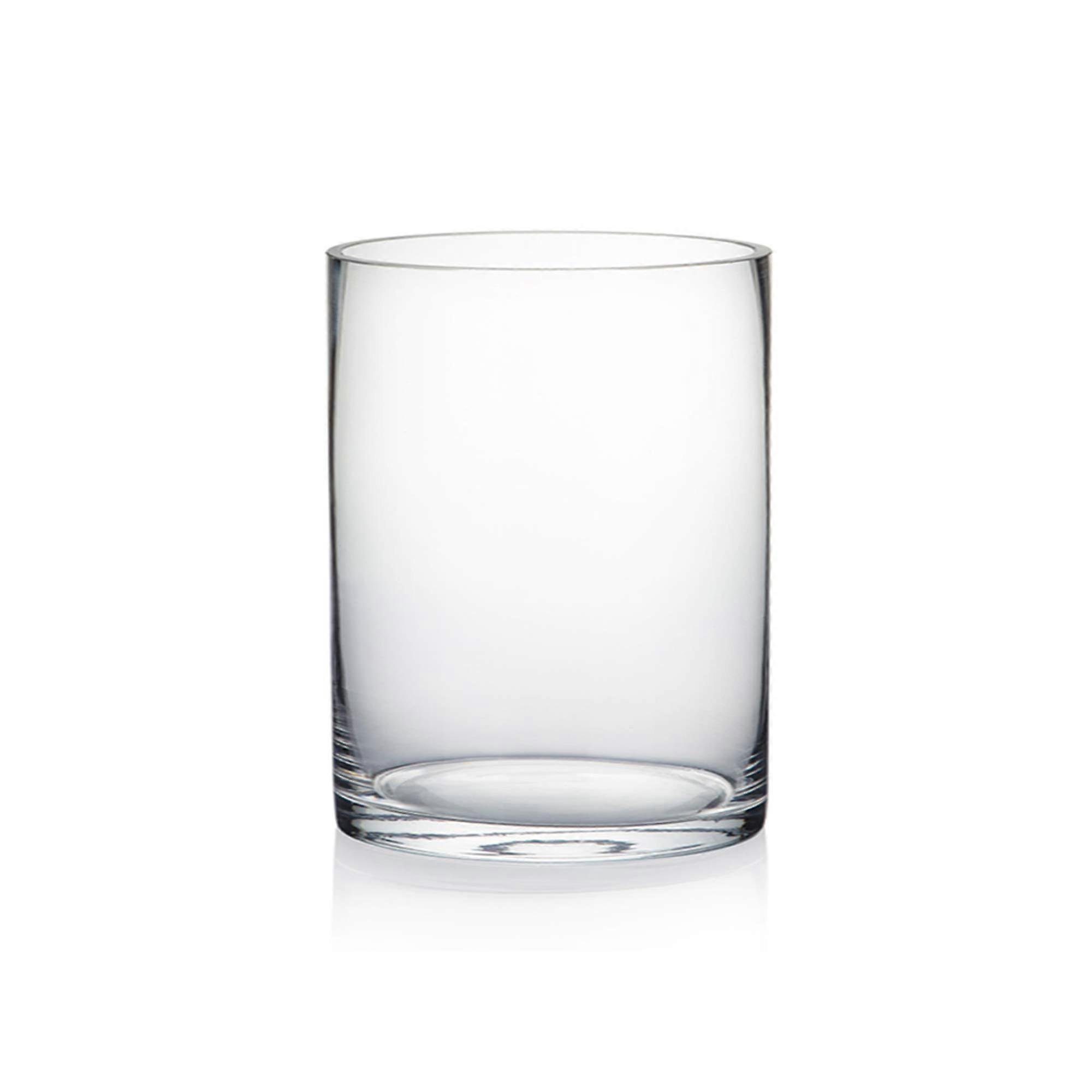 Thick Cylinder Vase Clear Glass Material for Wedding Centerpiece