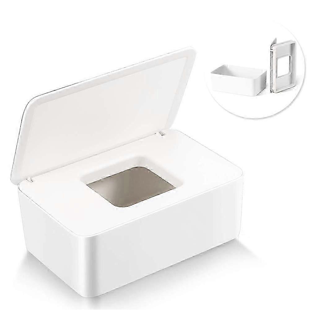 صندوق مناديل مبللة ، صندوق ورق تواليت ، موزع مناديل بلاستيكية ، صندوق مناديل ، صندوق منديل (أبيض) - Yvan