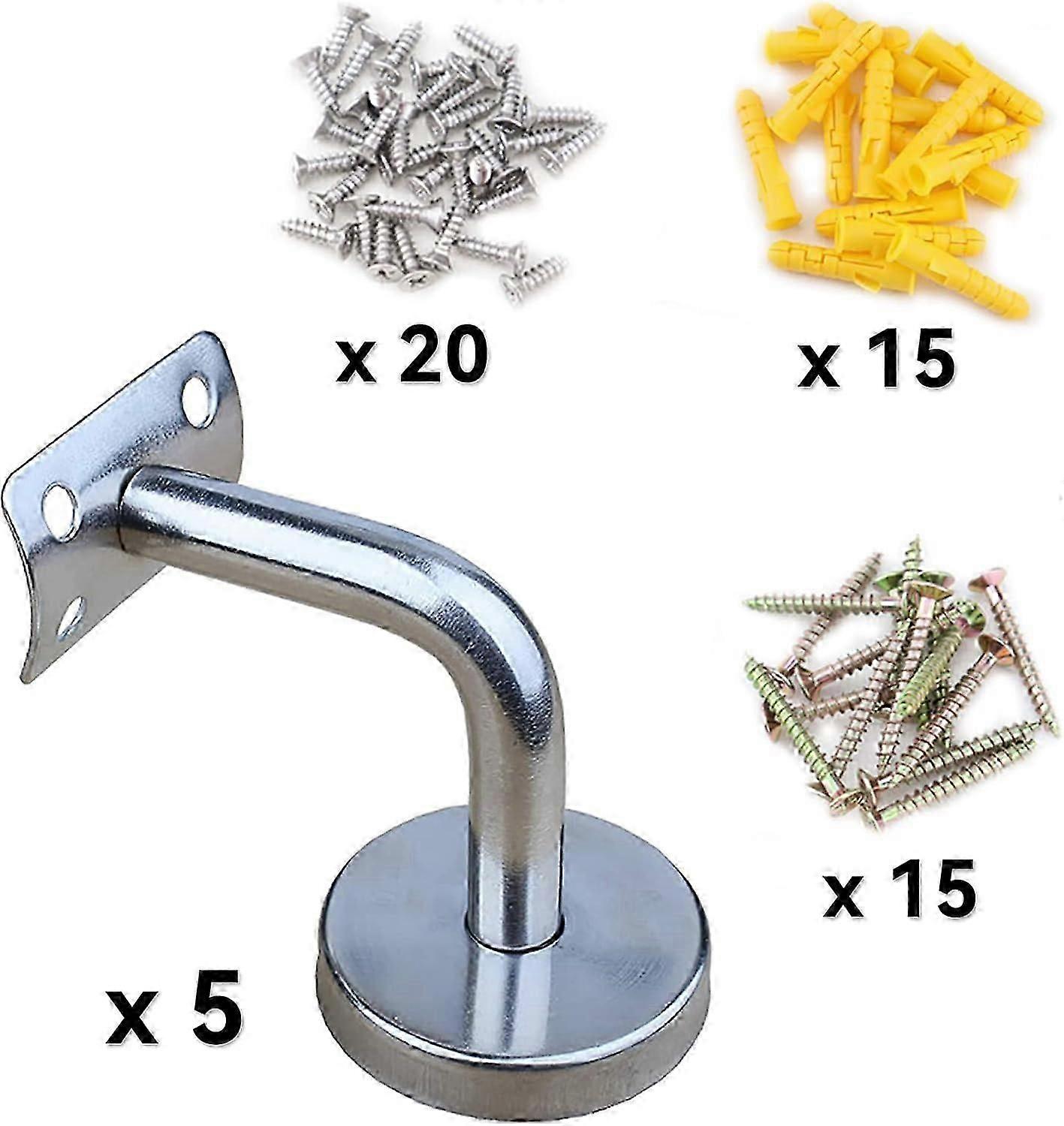 Handrail Bracket - Brushed Stainless Steel - 1.5" OD