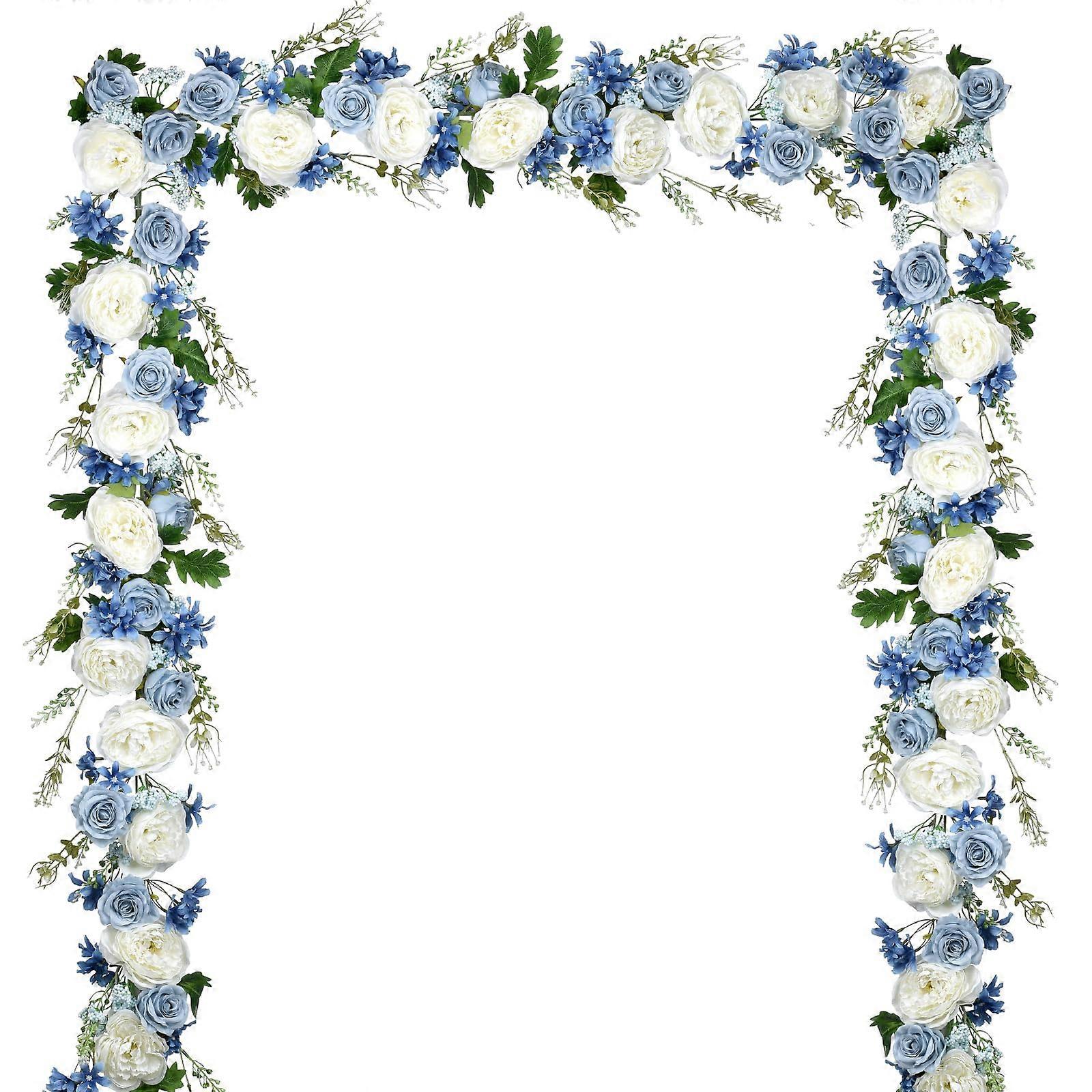 2 Pack Artificial Peony Garland, 12ft for Wedding/Home Party Decor