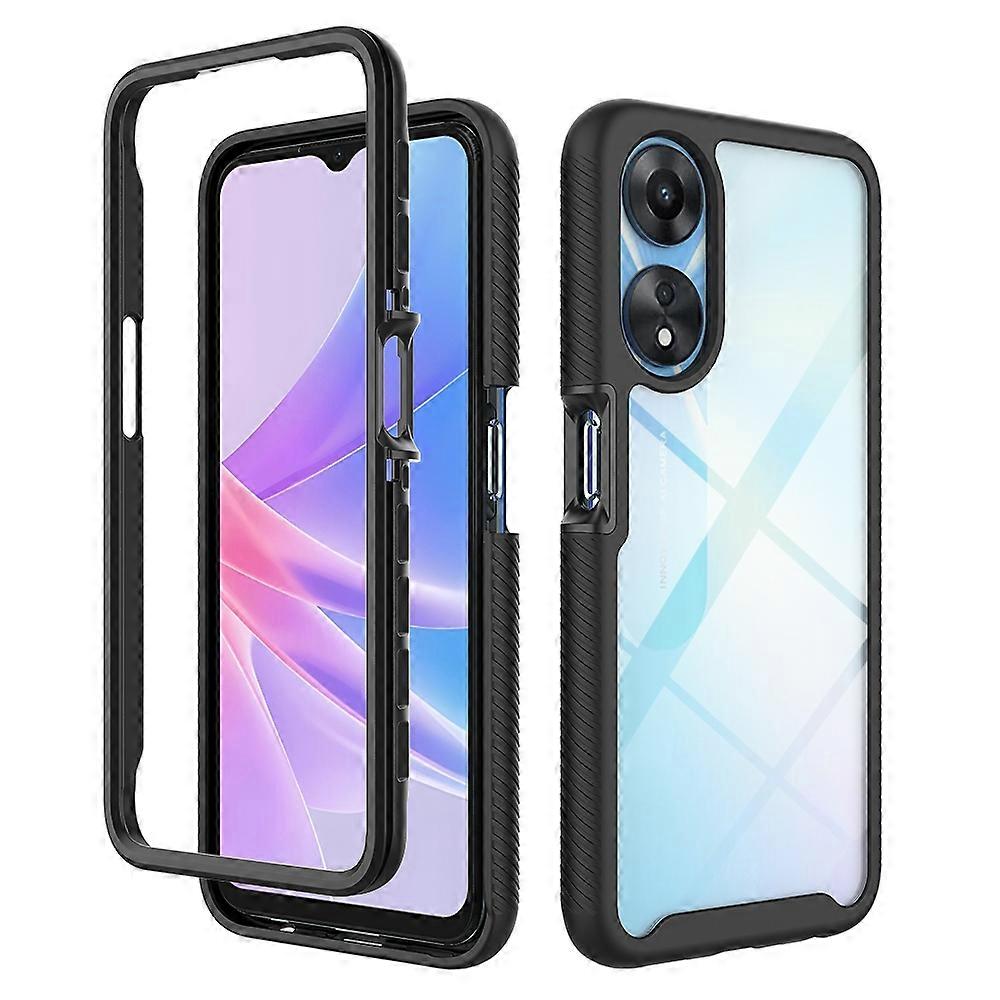 Starry Sky Solid Color Shockproof TPU Clear PC Phone Case