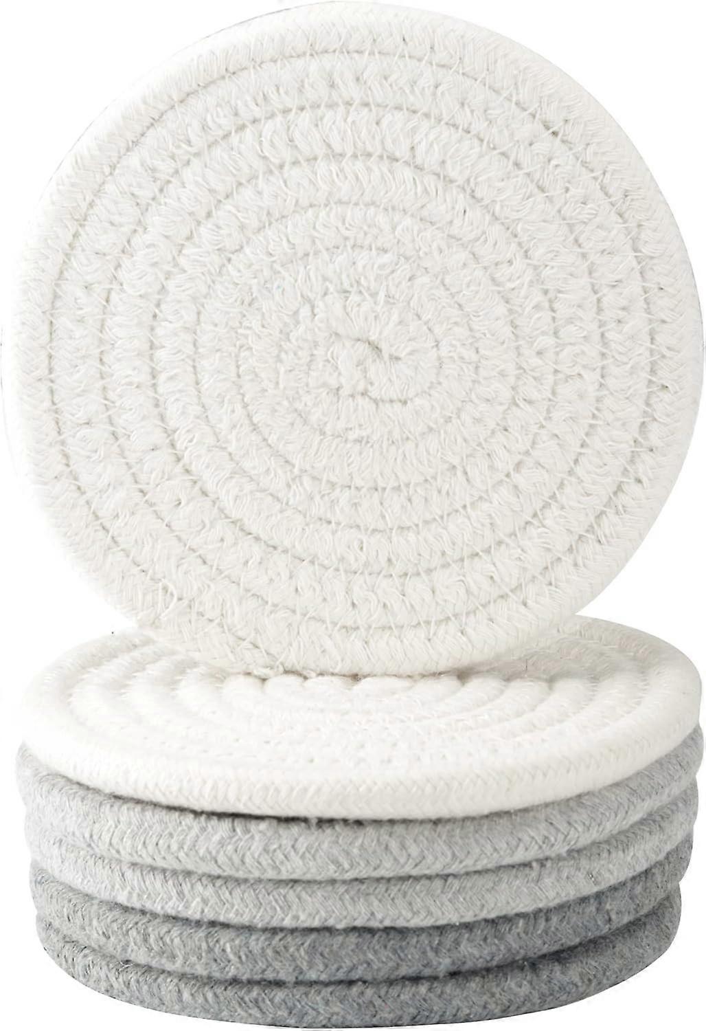 6 Count Vintage Absorbent Coasters for Table Protection and Heat Resistance