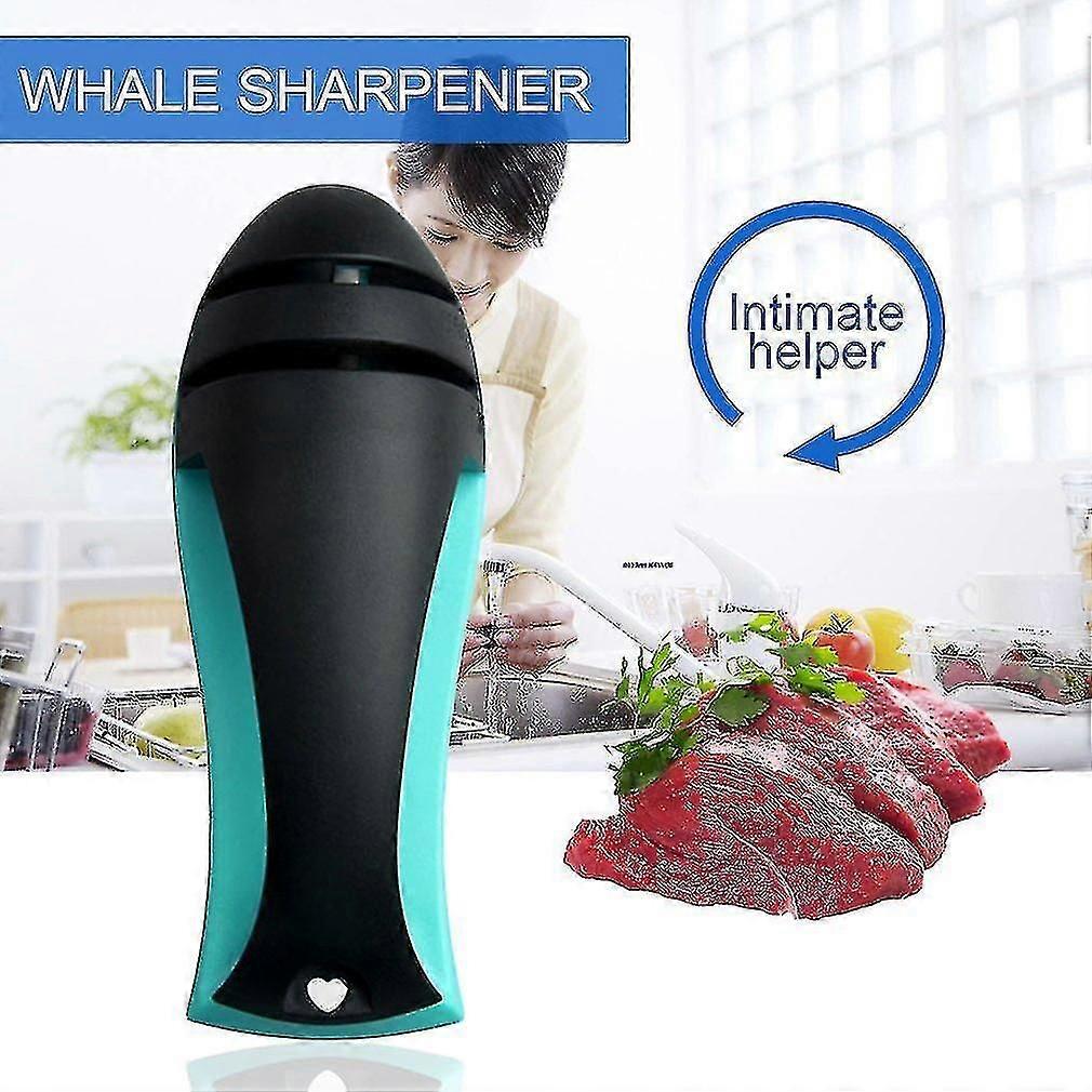 Cute Whale-shaped Knife Sharpener Ceramic Abs Kitchen Sharpening Stone