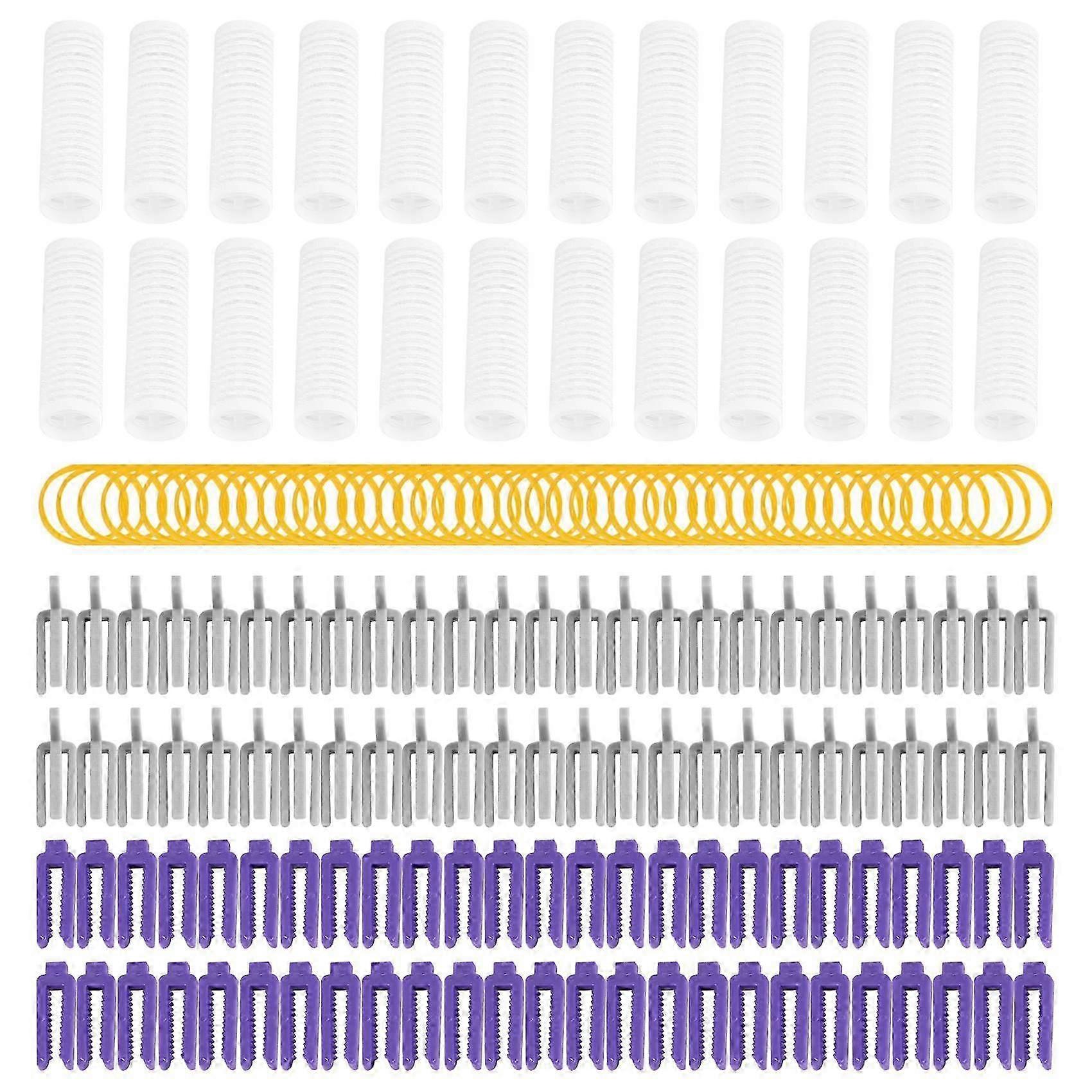 ビッグサイズ24個/セットサロンナイロンフック&ループヘアローラーセットヘアルートパーマロッドバーカーラーC付き