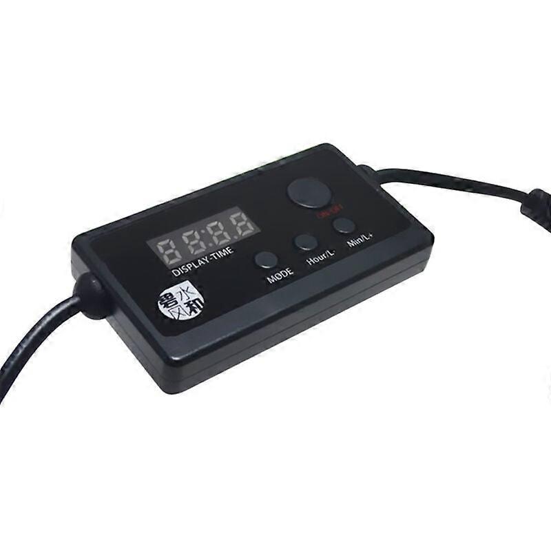 Aquarium LED Lighting and Bar LED Aquarium Brightness Dimmable Dimmer and Timer Time Setting Synchronization DC Jack Adapter Connector for Fish Tank