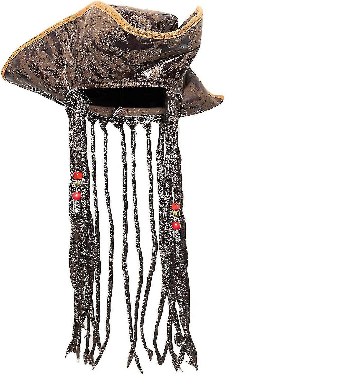 Pirate Hat Beaded Dreadlocks For Pirate Costume Accessories