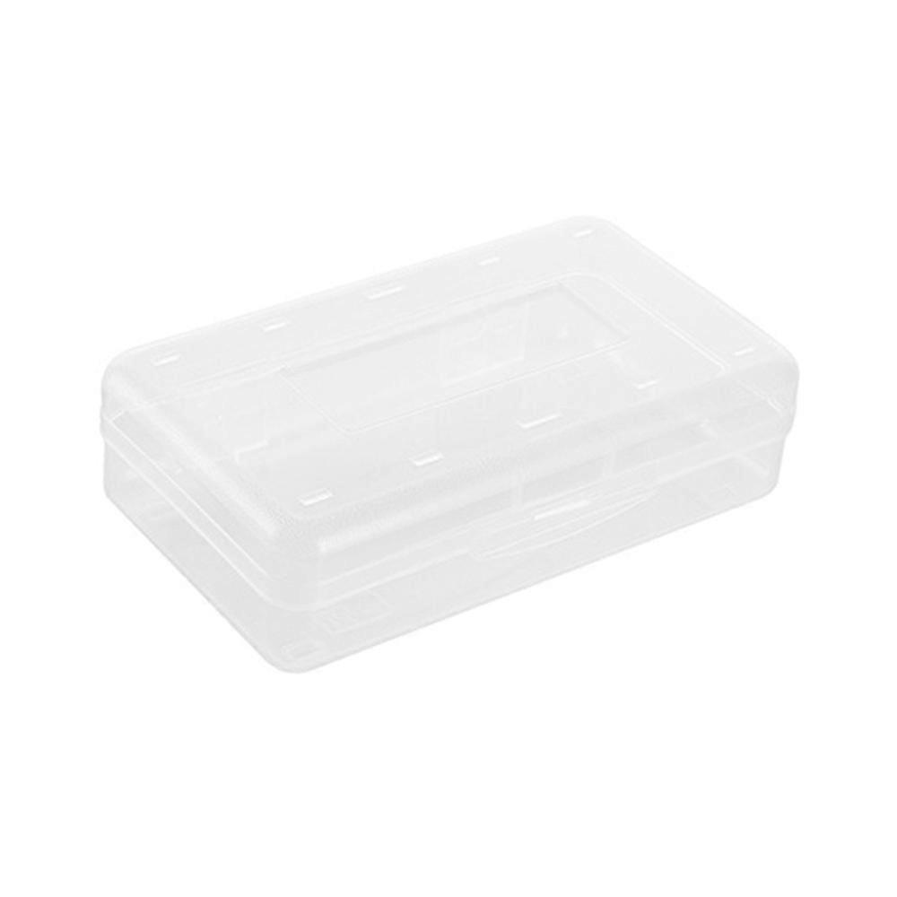 Environmental Pp Plastic Pencil Box, Large Capacity Double Layer Organizer With Snap-Tight Lid, Stackable Design For Office, School, Home Use