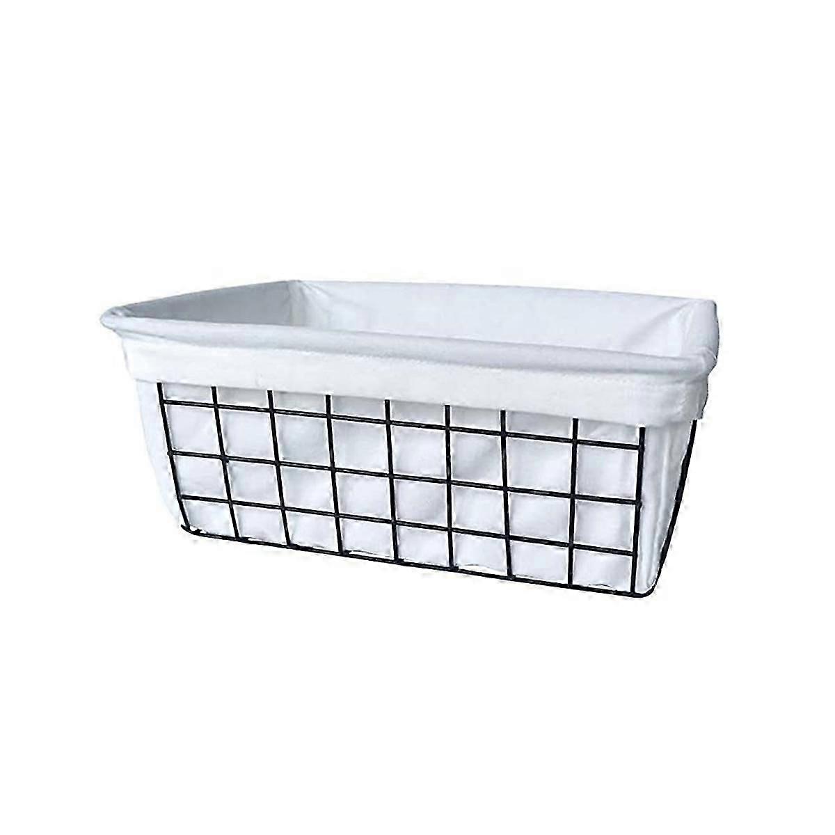 Wire Basket With Liner, 1 Pack Wire Baskets For Storage, Basket Organizer Storage Bin For Kitchen C