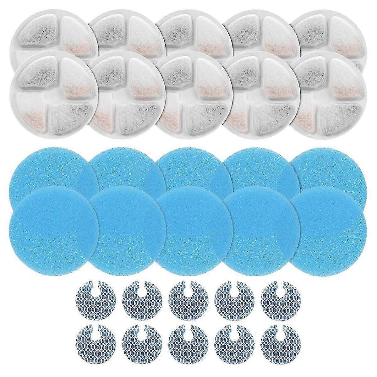 10 Sets Cat Fountain Filters Pet Drinking Fountain Filters for Cat Drinking Fountains
