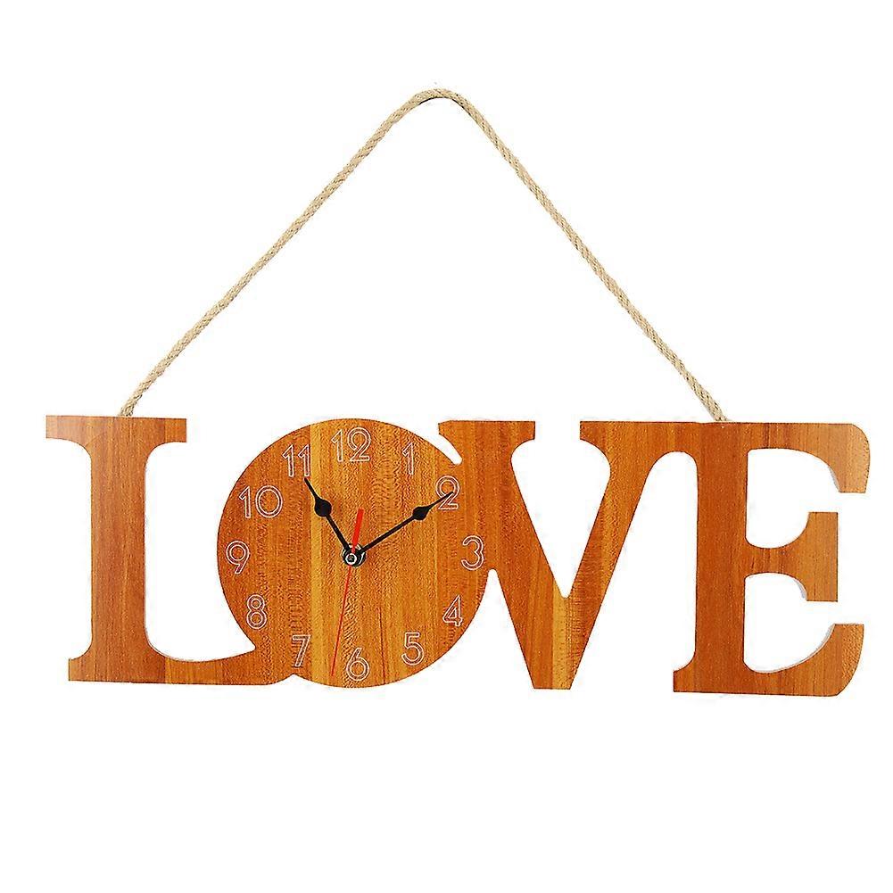 LOVE Frame Wall-Mounted Clock For Living Room And Bar Decor Hanging Wall Clock