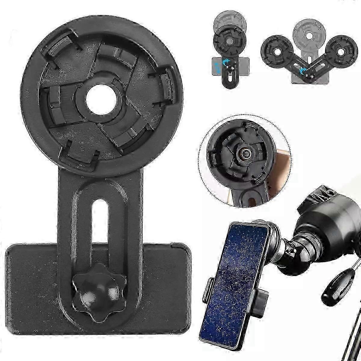 Cell Phone Adapter Mount Binocular Monocular Spotting Scope Telescope Universal
