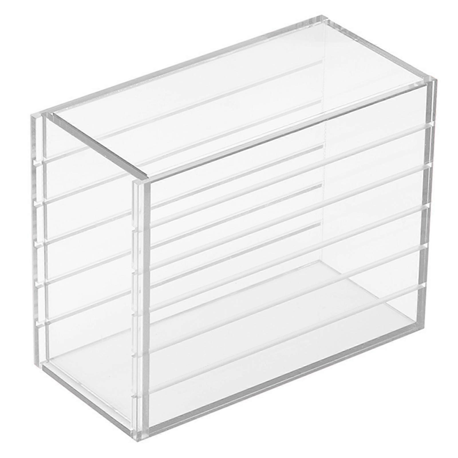 5 Layers False Eyelash Case Eyelash Storage Box Acrylic Eyelash Storage Case Lash Tray Organizers Easy to Use White