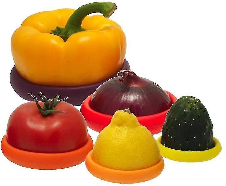 Silicone Stretch Lids for Fruit & Vegetables, Various Sizes, Reusable