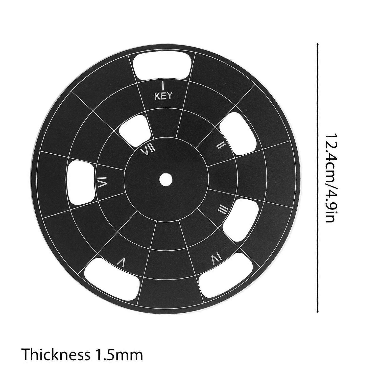 Circle of Fifths Wheel Melody Tool with Stand Holder Storage Bag Chord Wheel Aluminum Alloy Music Th