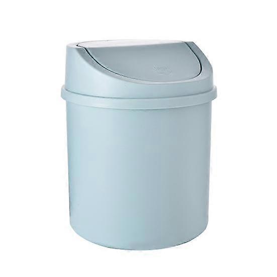 Mini Trash Can Reusable Space Saving PP Plastic Cylindrical Tiny Garbage Can for Desktop