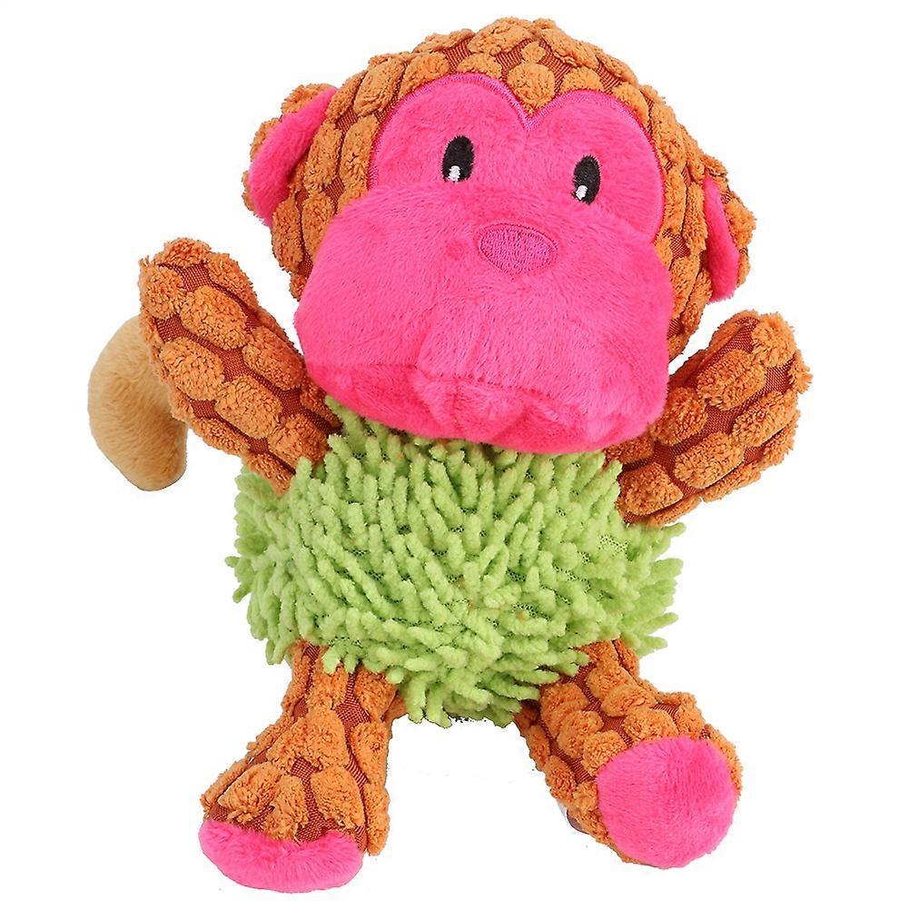 Pet Dog Cat Plush Chew Toy for Teeth Cleaning, Squeaker, Soft Material, Small Size Training Tool