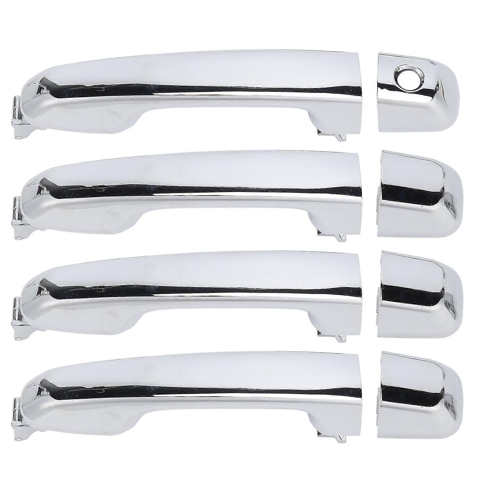 4pcs Exterior Chrome Door Handle 69211‑60090 Front Rear Left Right Outer Door Handle Set for 4Runner N280 2010‑2024 