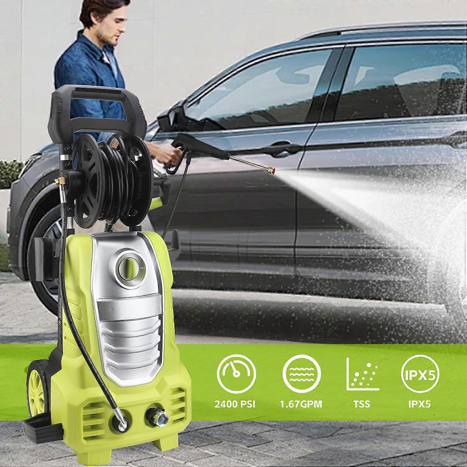 Electric Pressure Washer 2400PSI 1.67GPM Power Washer with 20FT Hose, 2000W Portable Pressure Cleane