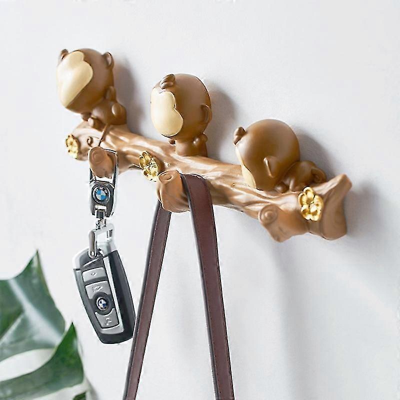 Door Hook Resin Monkey Coat Rack Hat Hook