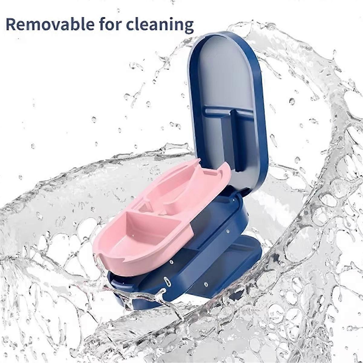 Portable Medicine Cutter Splitter with Waterproof Storage A