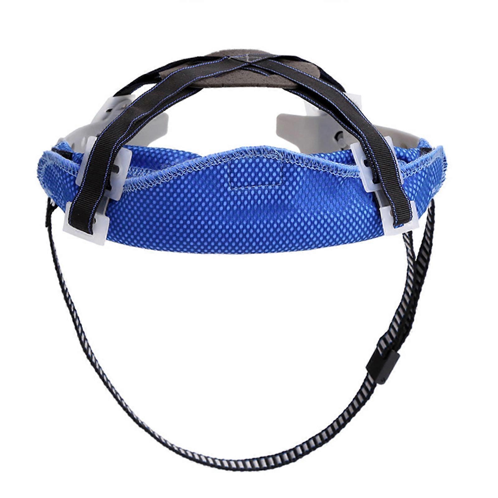 Helmet Sweatband Liners Comforter Pad Evaporative Cooling Towel Helmet Welding Antiperspirant Belt Sweat Towel Blue