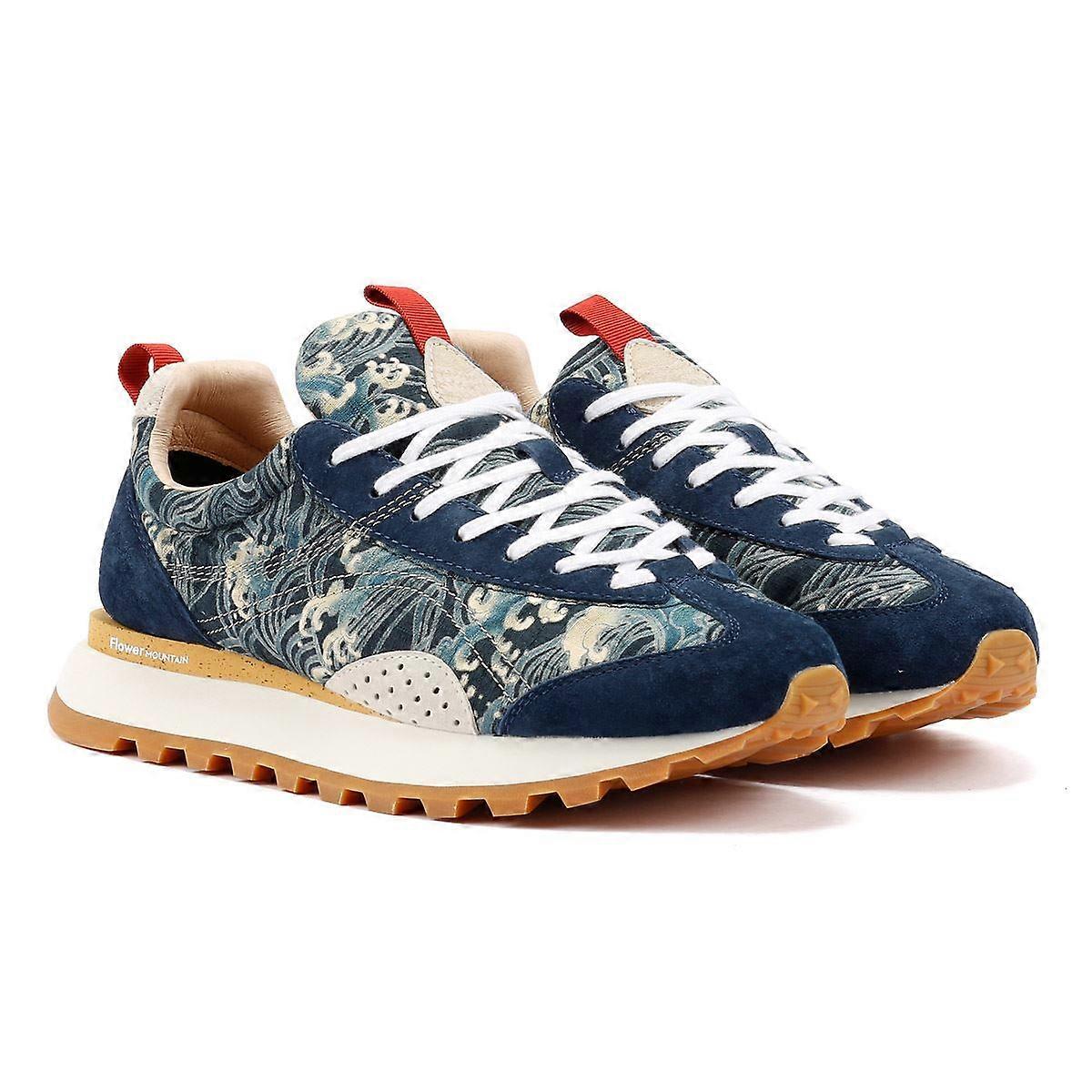 Flower Mountain New Asuka Blue Trainers