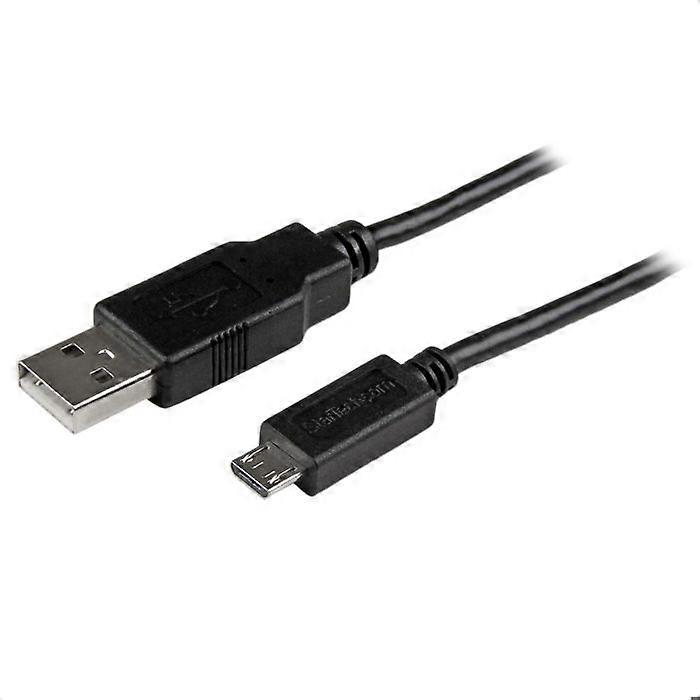 USB A to Micro B slim mobile charging/synchronization cable - STARTECH.COM - 2 m - Black