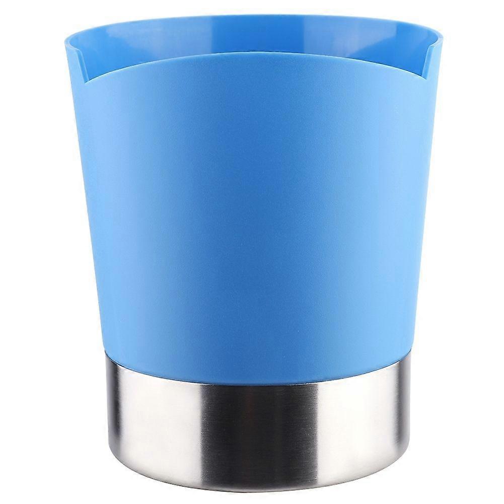 Spoon Cutlery Box Storage Box Fork Straw With Paper Cup Holder For Coffee Shop Bar Use(Blue)