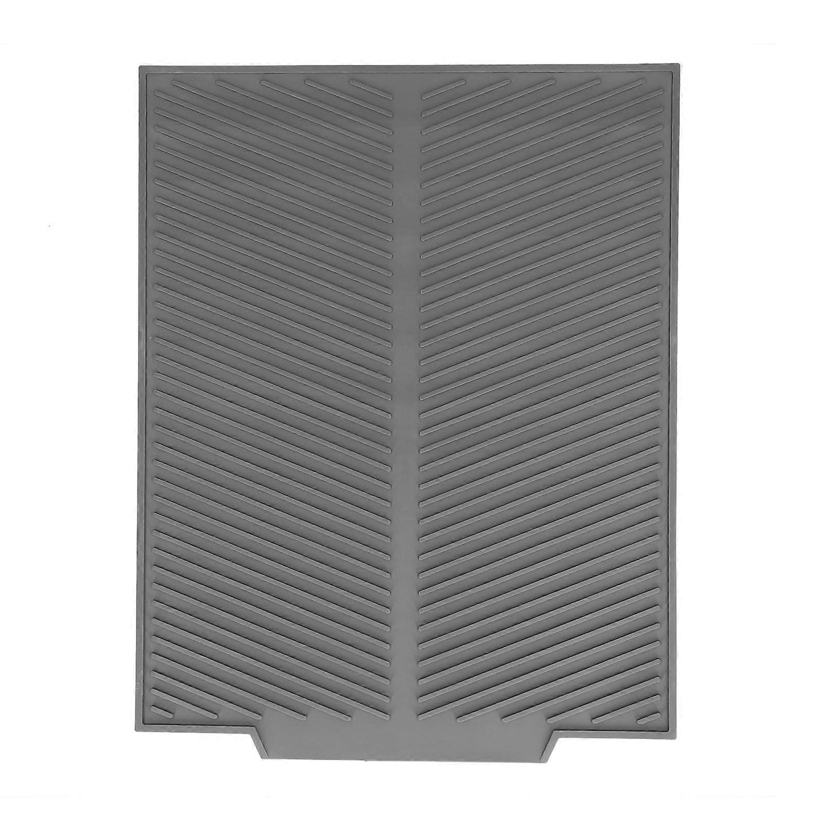 Silicone Dish Drying Mat Multipurpose Counter Top Mat Heat Insulation Pad for Kitchen Use