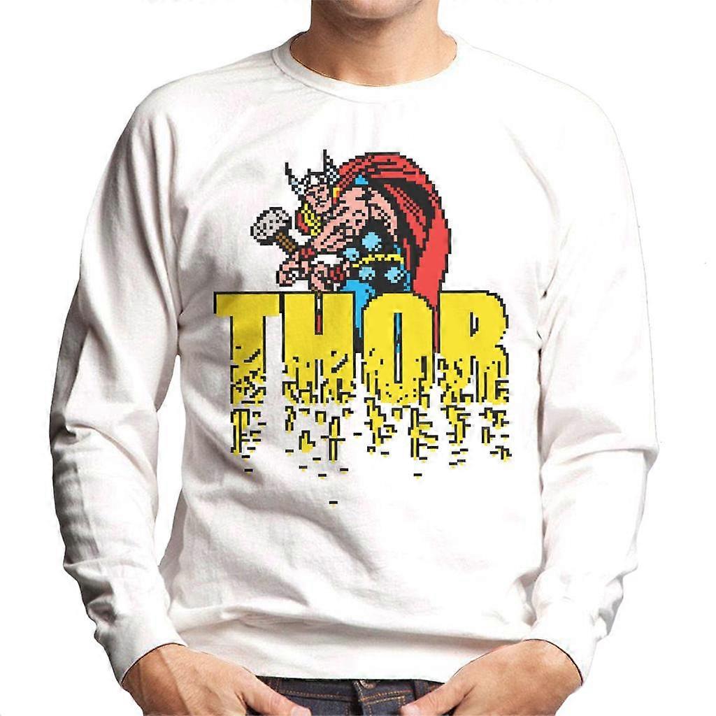 Sudadera Marvel Thor Retro Pixelated Video Game Avengers - Hombre