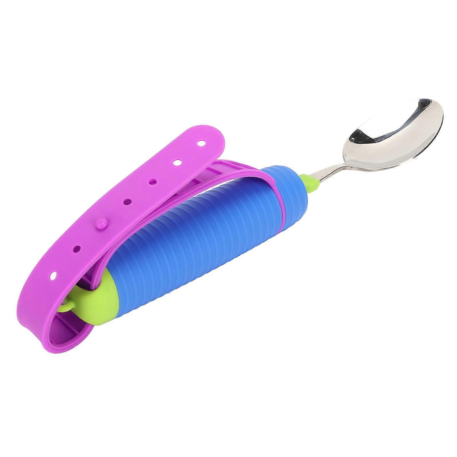 Auxiliary Spoon 360° Flexible Rotation Head Safe Practical Eating Spoon for Home