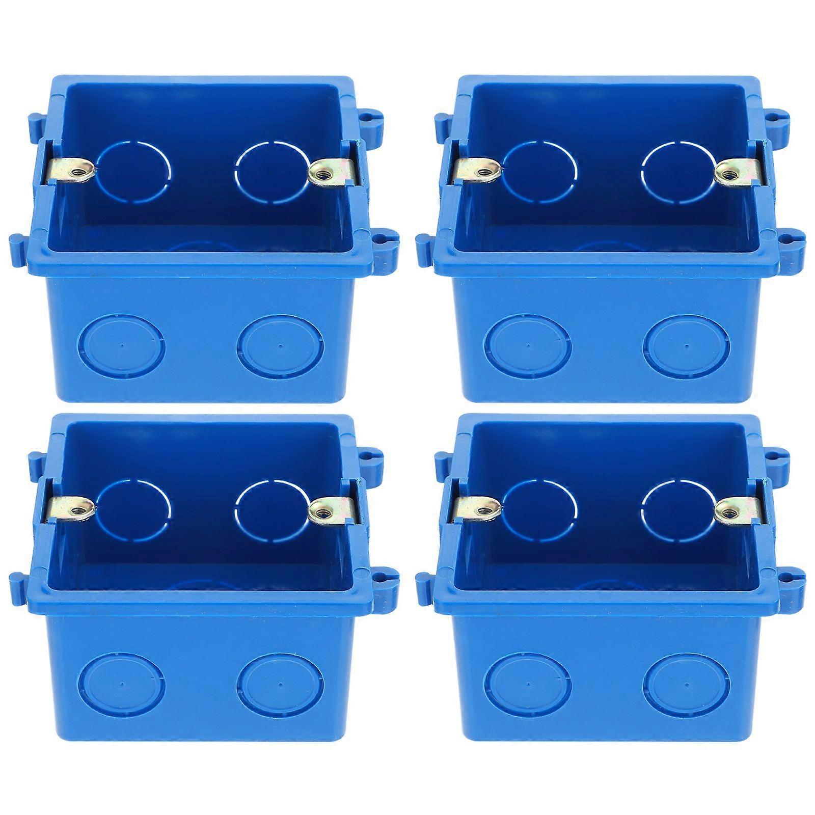 4pcs Dustproof Junction Box Universal Electrical Cable Protective Container