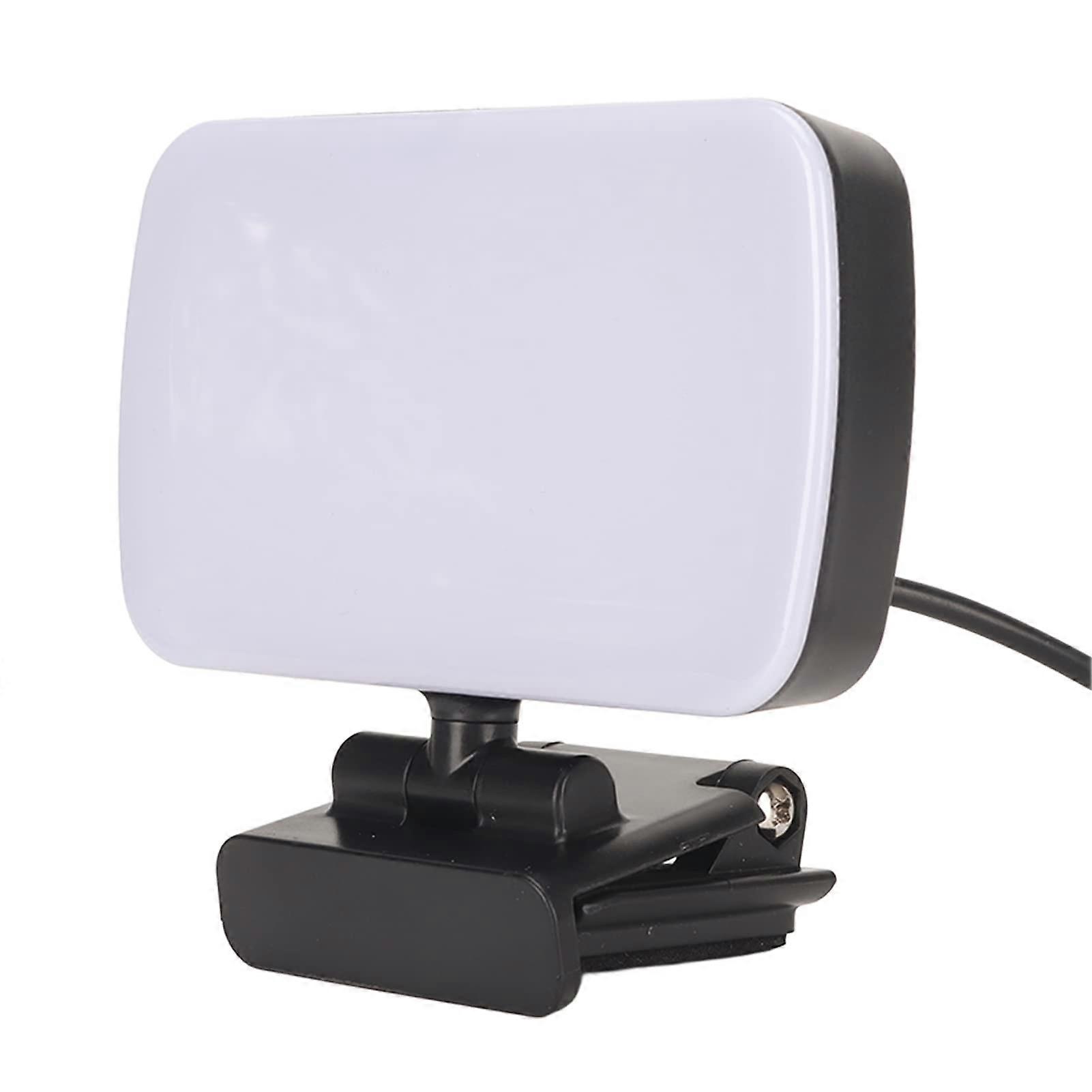 Webcam Light USB 3 Light Colors 10 Dimming Modes Flexible Rotatable Mini Video Light for Laptop Meeting 10 x 6.1cm