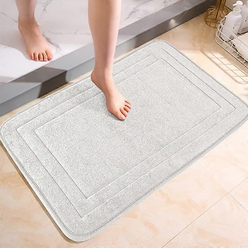 Bath Mat Non-Slip Bathroom Rug Mat Soft Absorbent Bath Mat Machine Washable Bathroom Shower Door Floor Mat Carpet for Tub,Room