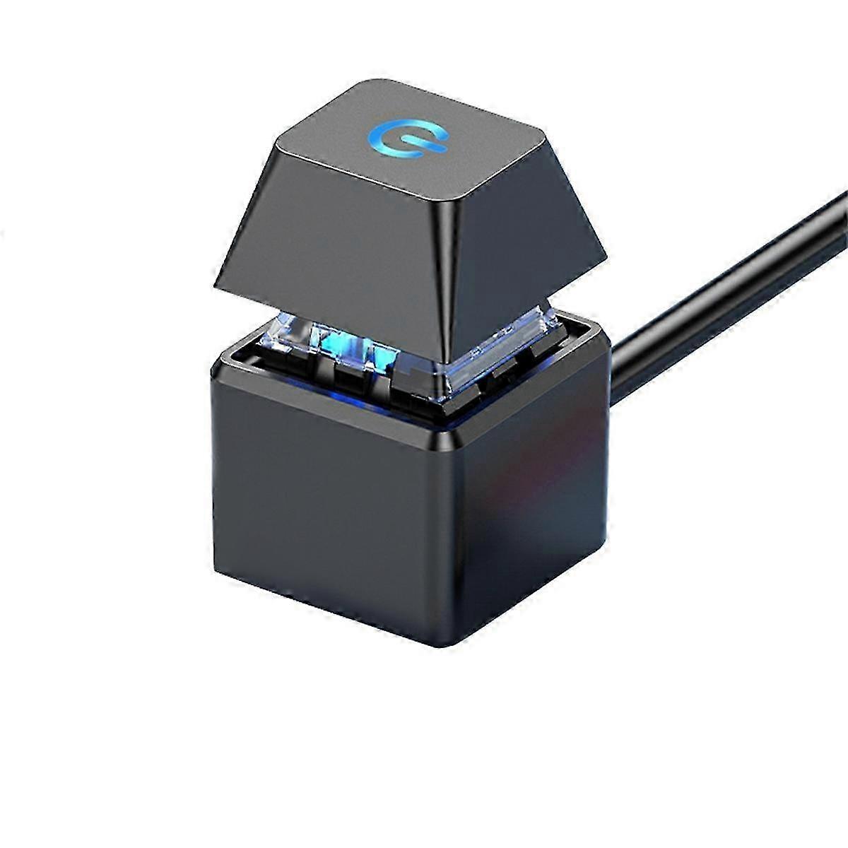 Computer Switch PC Motherboard External Start LED Light Power ON/OFF Square Button 2M Extension Cabl