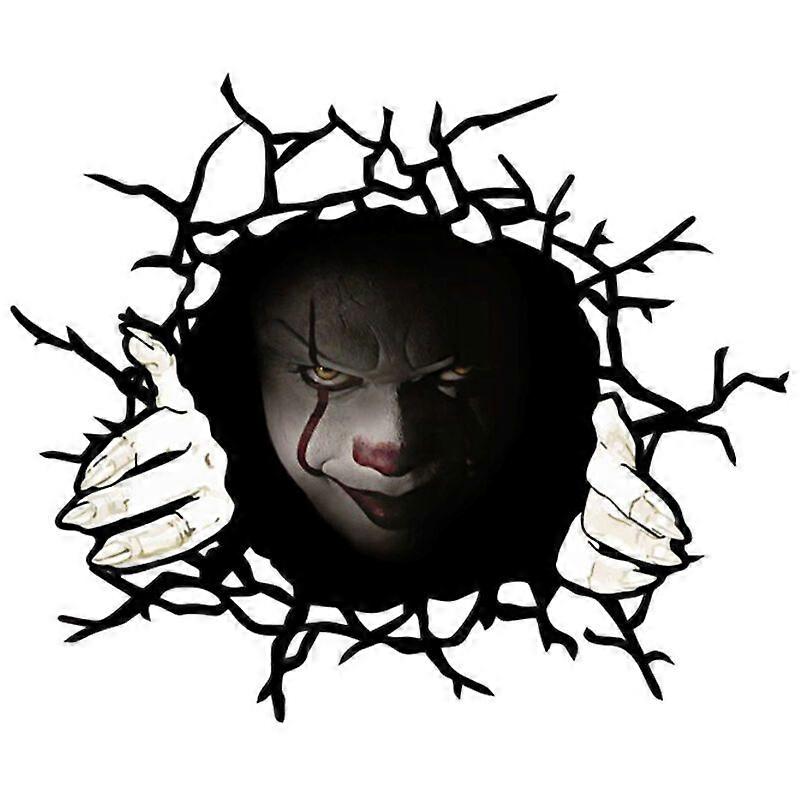 Halloween Atmosphere Clown Car Window Sticker (Large + Small)