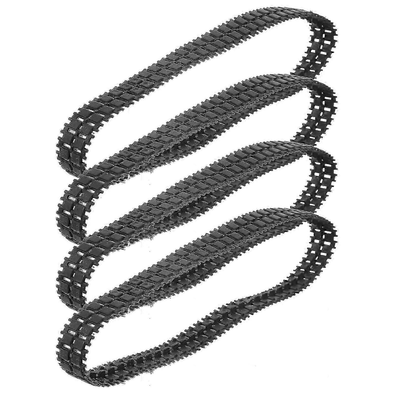 4Pcs Rubber Tank Track DIY Making Tank Frame Track Robot Toy Track Replacement