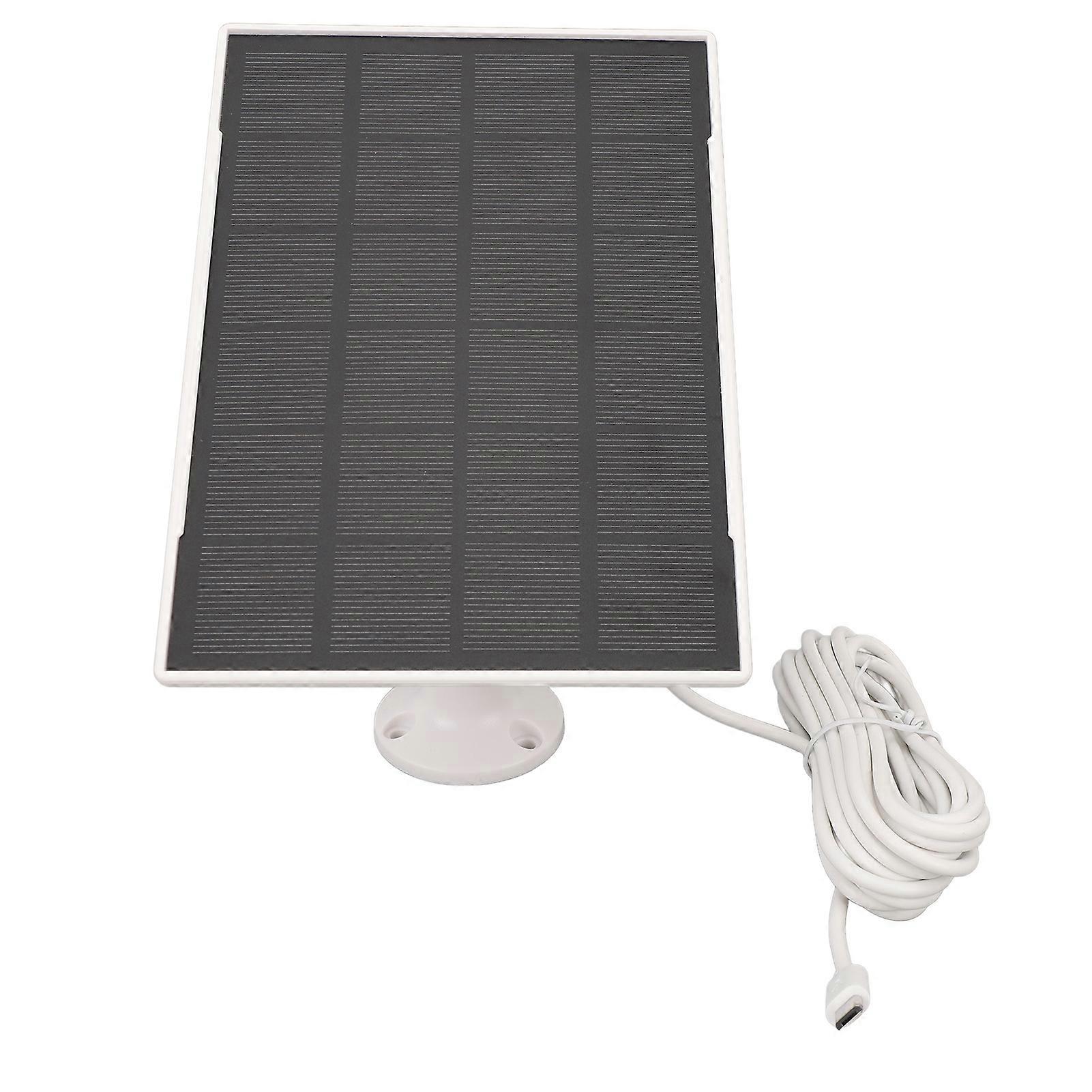 3W Solar Panel High Efficiency Monocrystalline Silicon 4000mAh Waterproof Portable Solar Powered Panel with Micro USB Type C Port 