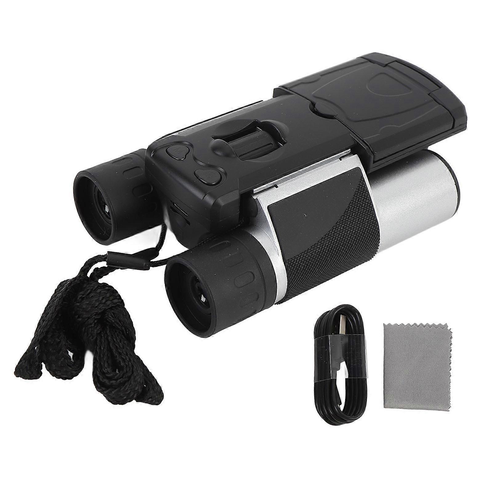 10x25 Digital Binoculars with Camera: 48MP, 2.5K Video, Compact for Bird Watching