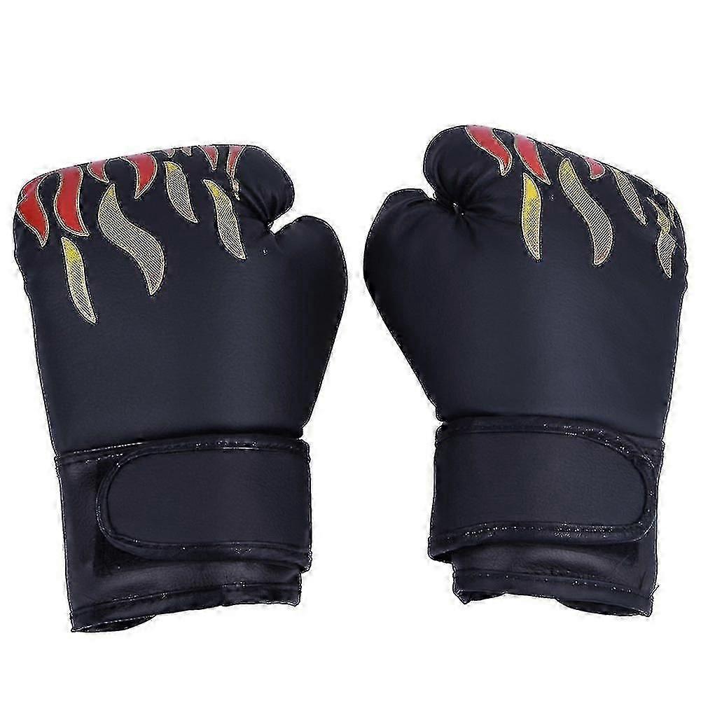 Black Child Boxing Gloves for Muay Thai, Kickboxing, Sparring, Punching, Grappling and Sandbag Training