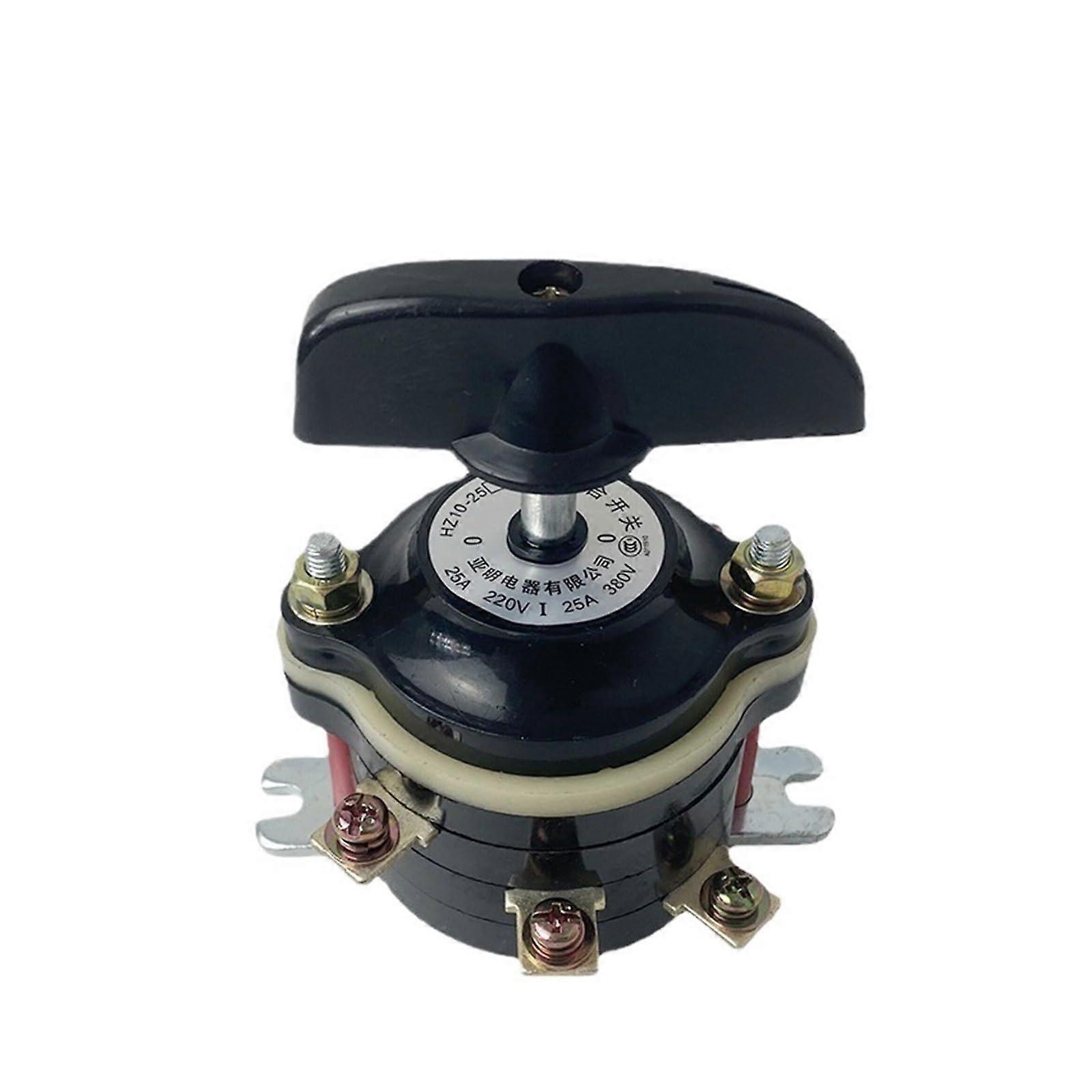 380V 25A 6pin selector Conversion Rotating cam Reverse Switch HZ1025/3