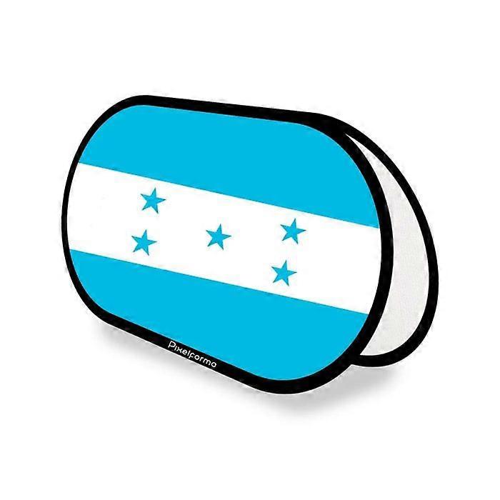 Oval Flag - Honduras - 70 x 120 cm - Polyester - Double-sided print - Foldable retractable