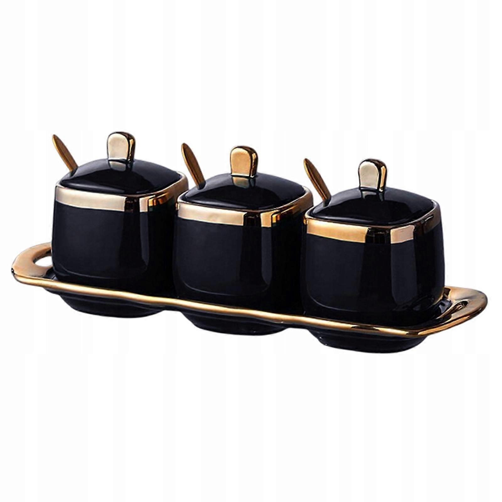 3 . Ceramic Salt And Sugar Container, Set