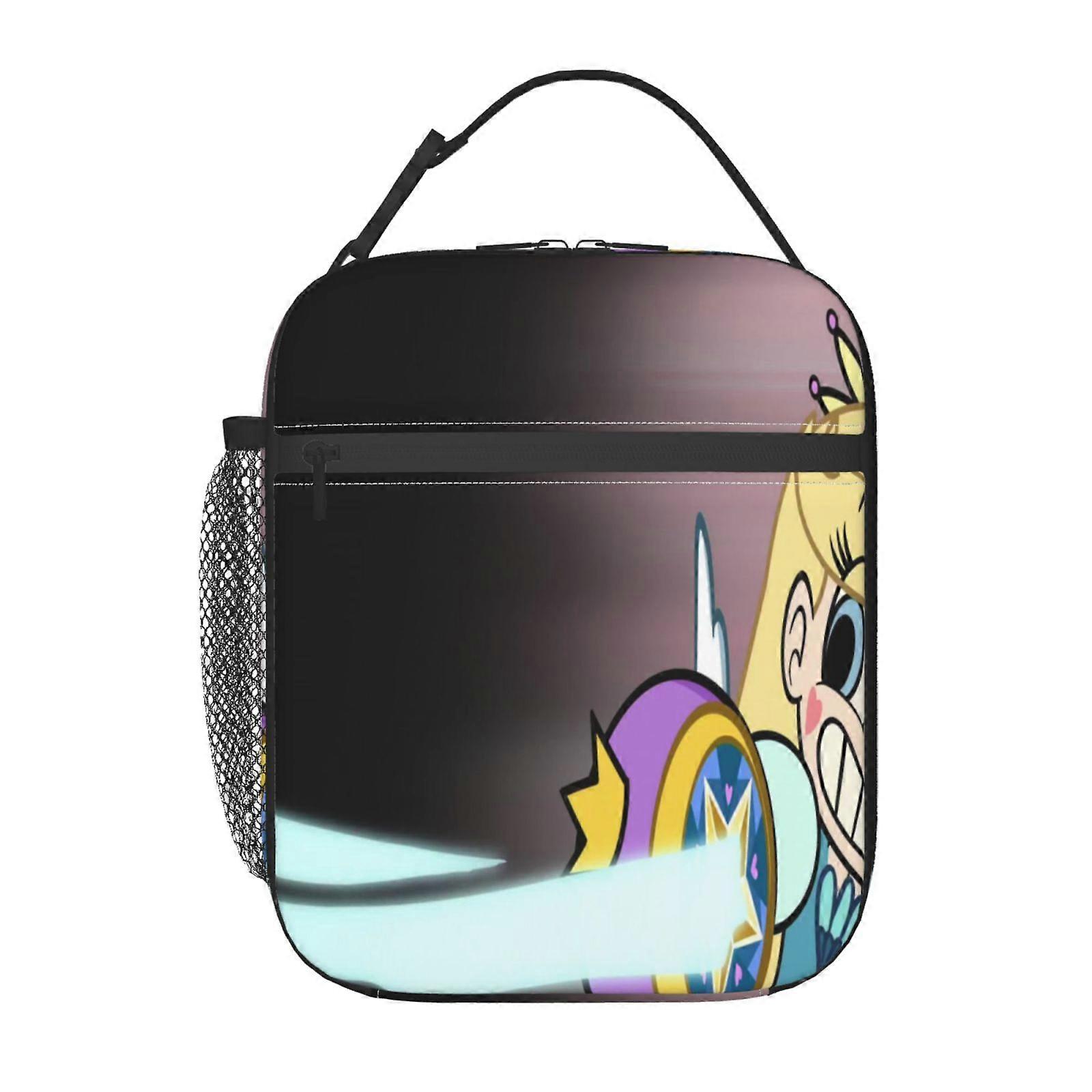 q166 Star vs. the Forces of Evil Lunch Boxes Eco-Friendly Food Carrier, Lightweight & Foldable Design with Adjustable Shoulder Strap h166