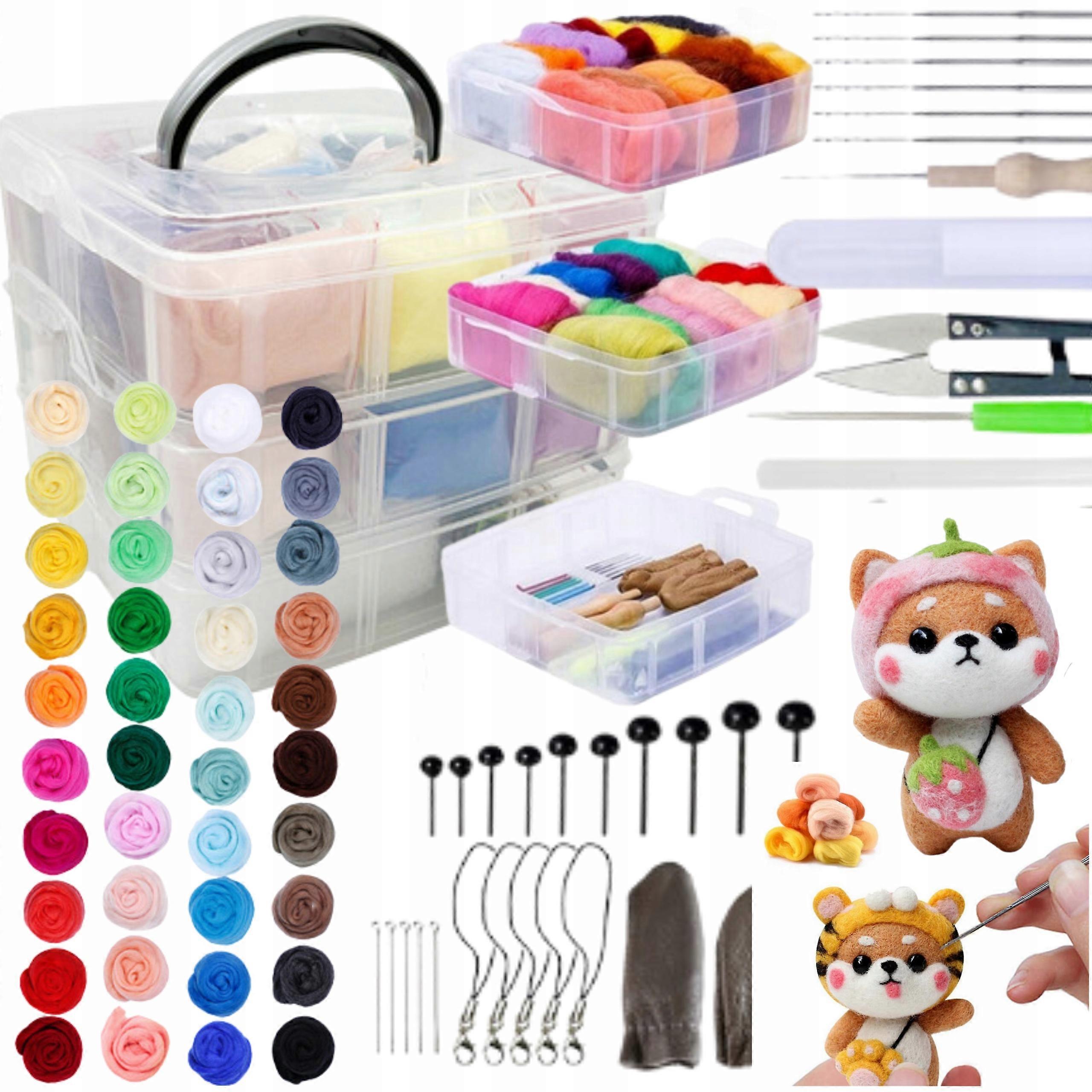 Felting Kit 40 Czaranki Case Accessories