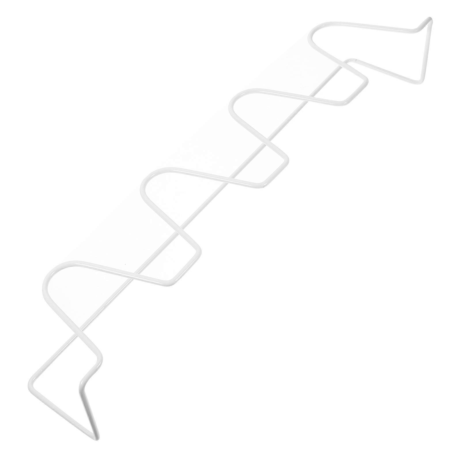 Bathroom Slipper Rack White Iron for Storage Use Space-Saving Wall Mounted Shoe Storage Holder