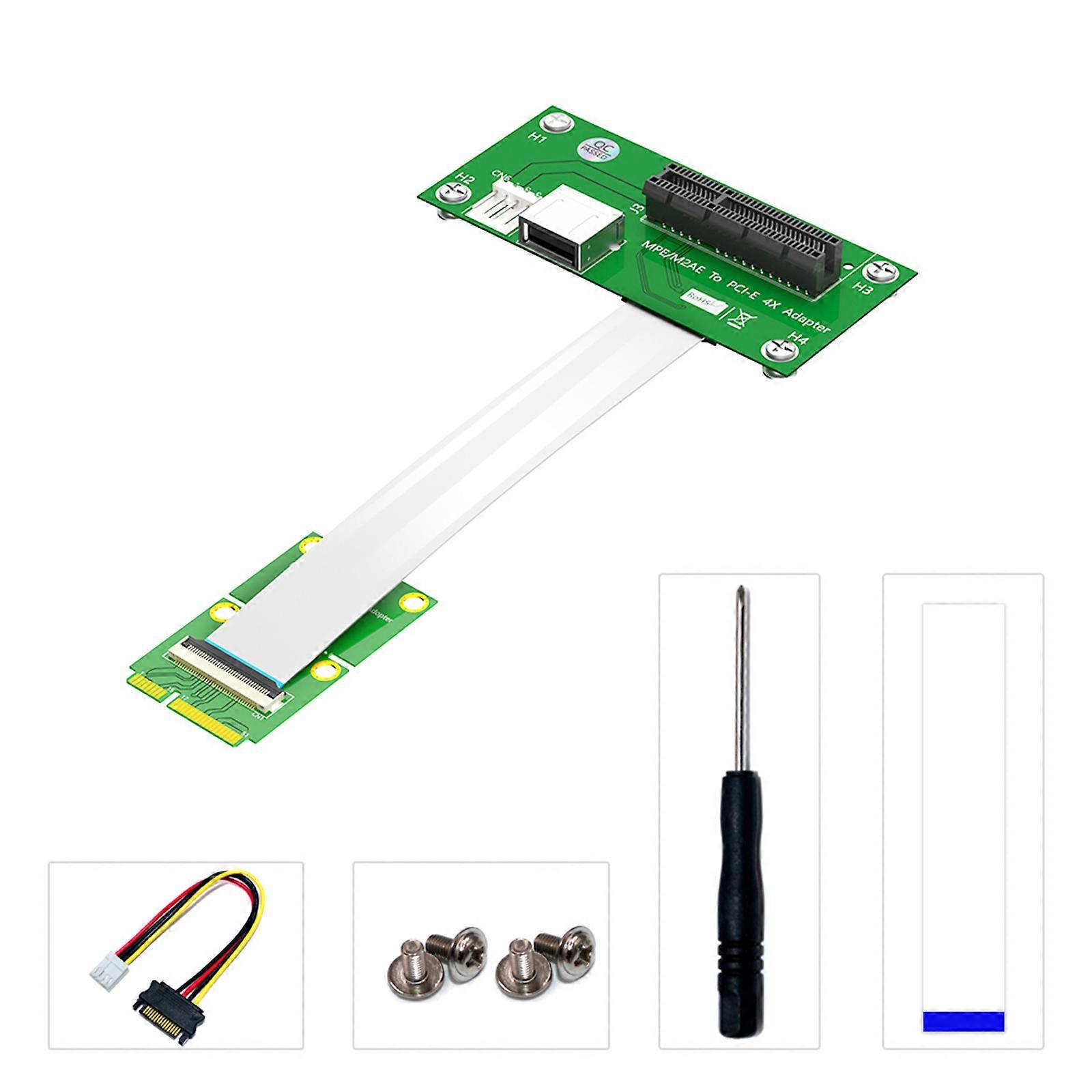 Mini PCIe mPcie to PCI-E 1X 4X 8X 16X Adapter Cable Riser Extension Mini PCI Express 4P Power for PCIE Tester Extender